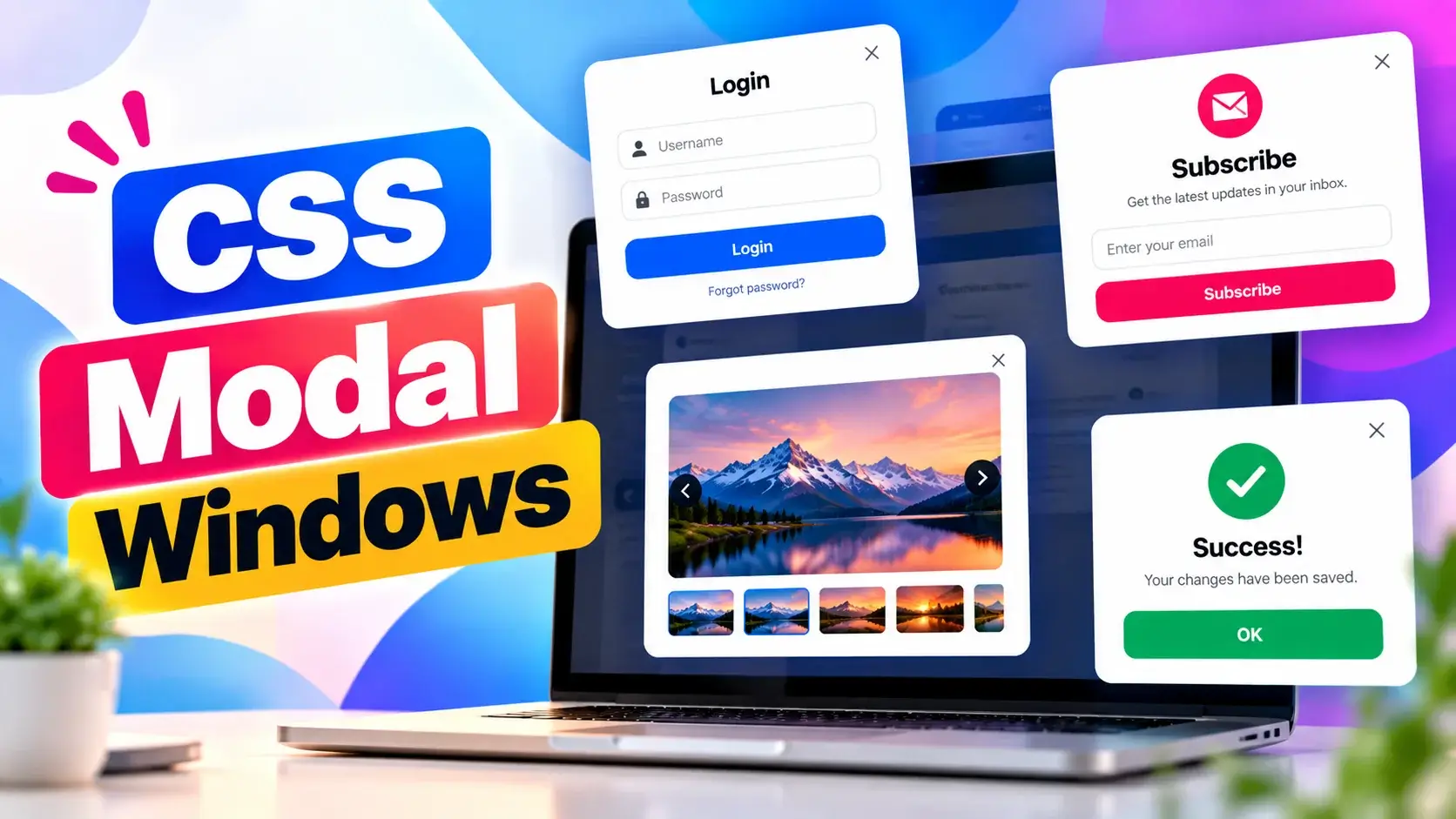 CSS Modal Windows: Modern Popup Designs for Websites