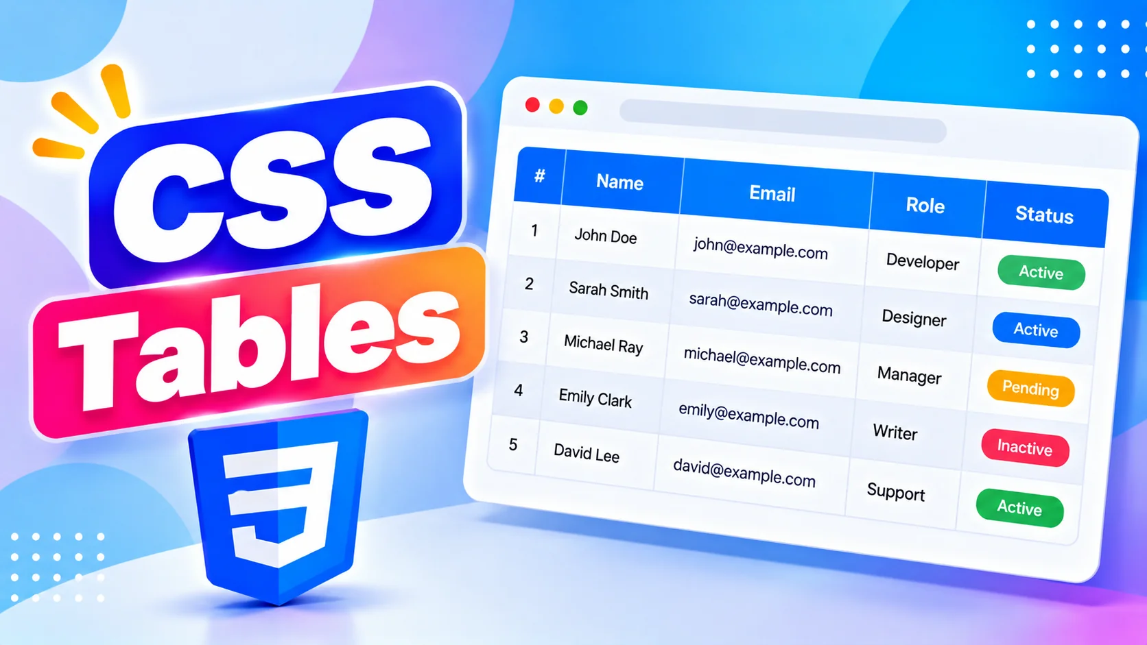 CSS Tables: Creative and Responsive Table Designs