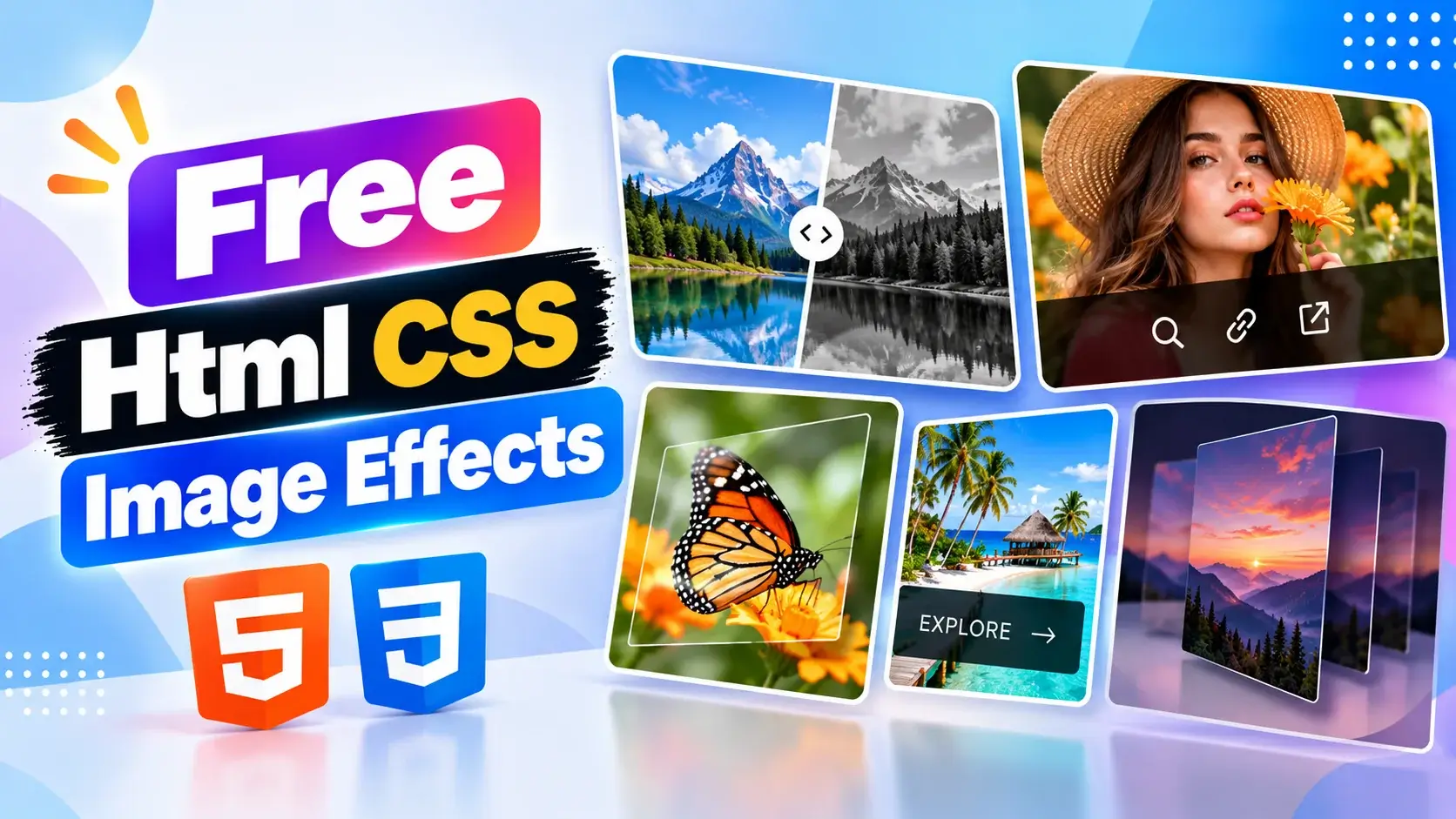 Free HTML CSS Image Effects for Modern Websites