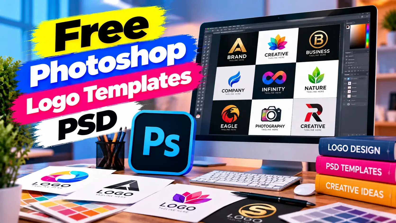 Best Free Photoshop Logo Templates PSD for Creative Designs
