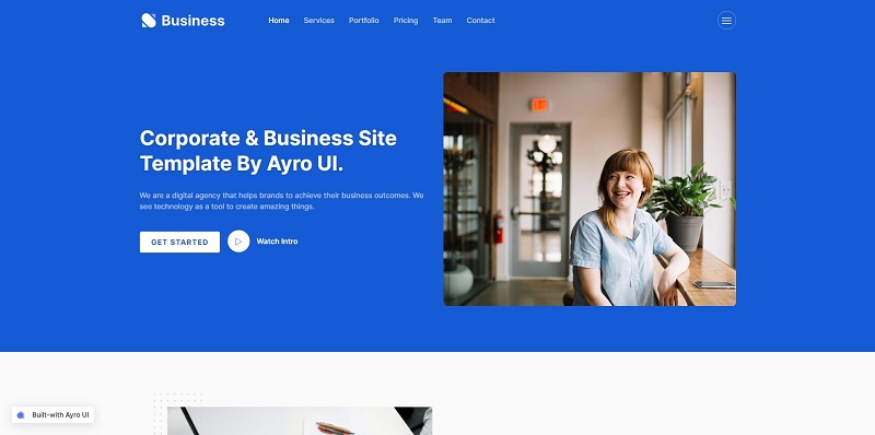 Ayro Business – OnePage Template
