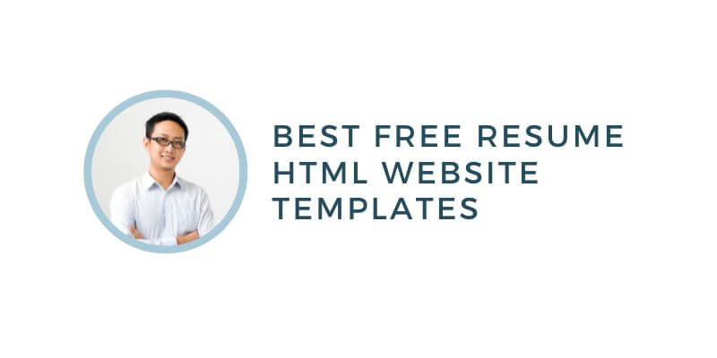 15 Best Free Resume Html Website Templates 2024 Best Free Resume Html Website Templates