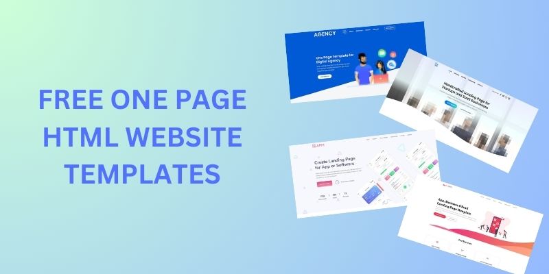 Free One Page HTML Website Templates In 2024 (Handpicked)