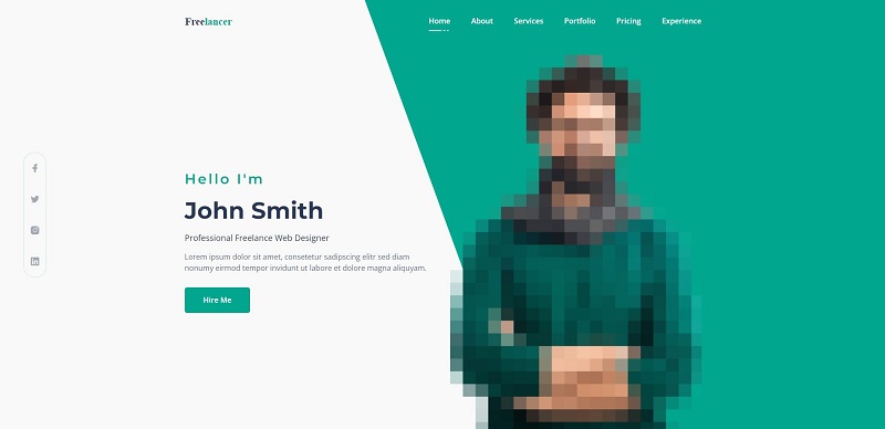Freelancer Free One Page Template