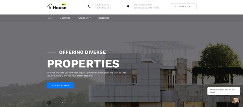 Inhouse Free real Estate HTML Template