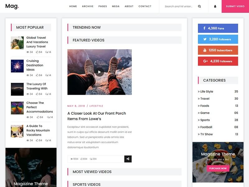 17 Best Free Magazine HTML Website Templates In 2024