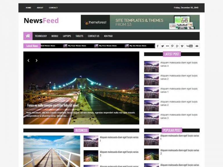19 Best Free Magazine HTML Website Templates In 2025