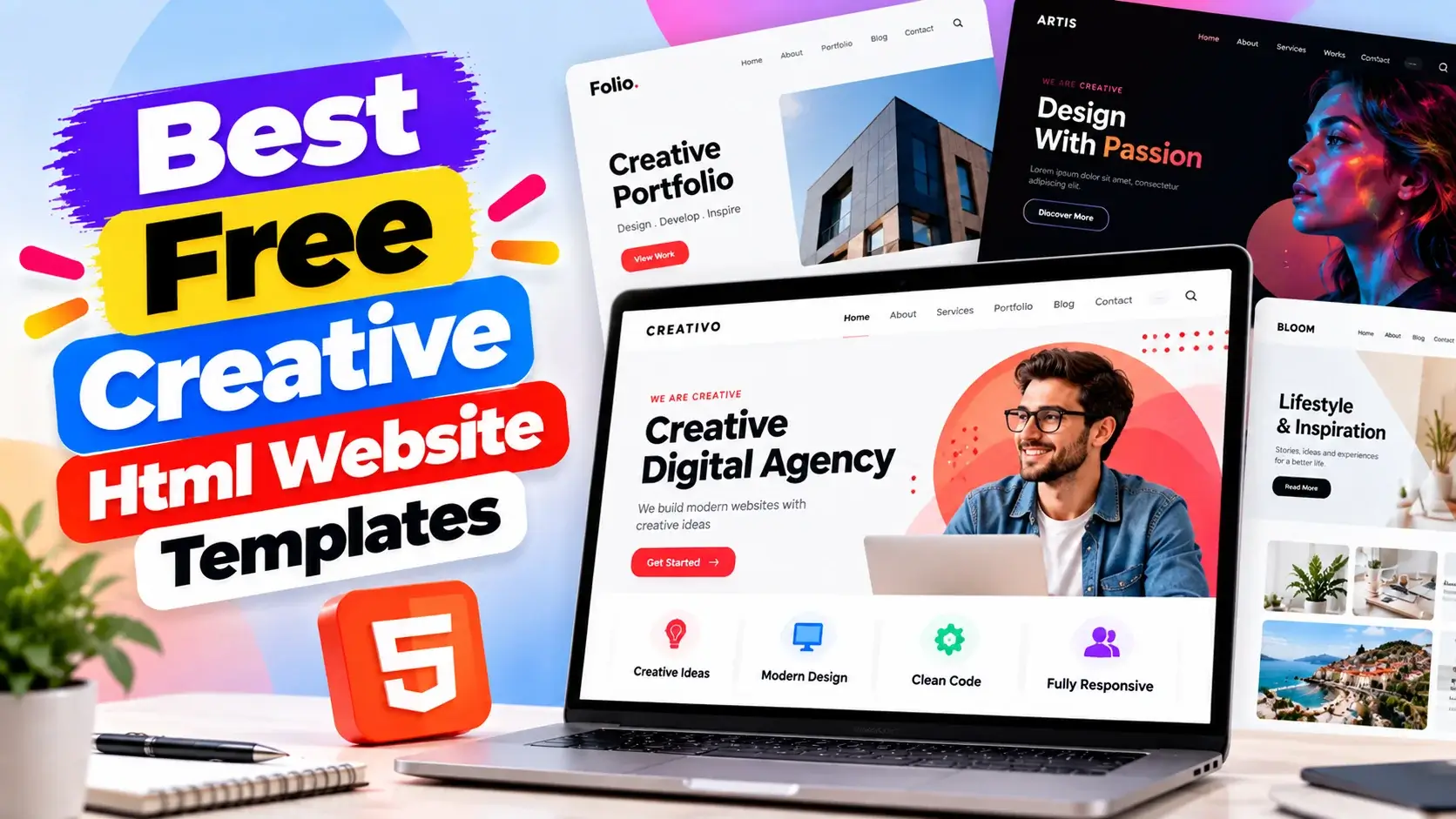 Best Free Creative HTML Website Templates