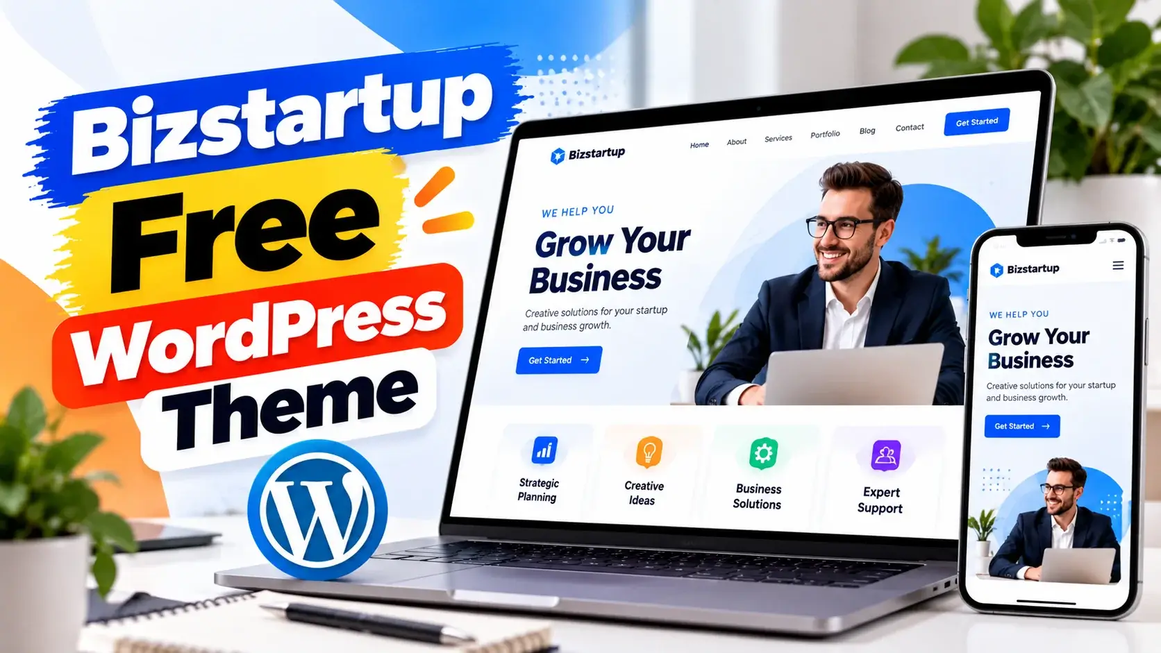 Bizstartup Free WordPress Theme – Business Theme