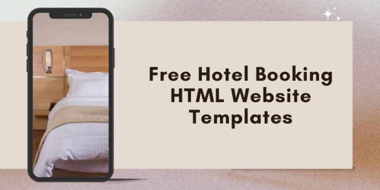 Free Hotel Booking HTML Website Templates (Handpicked)