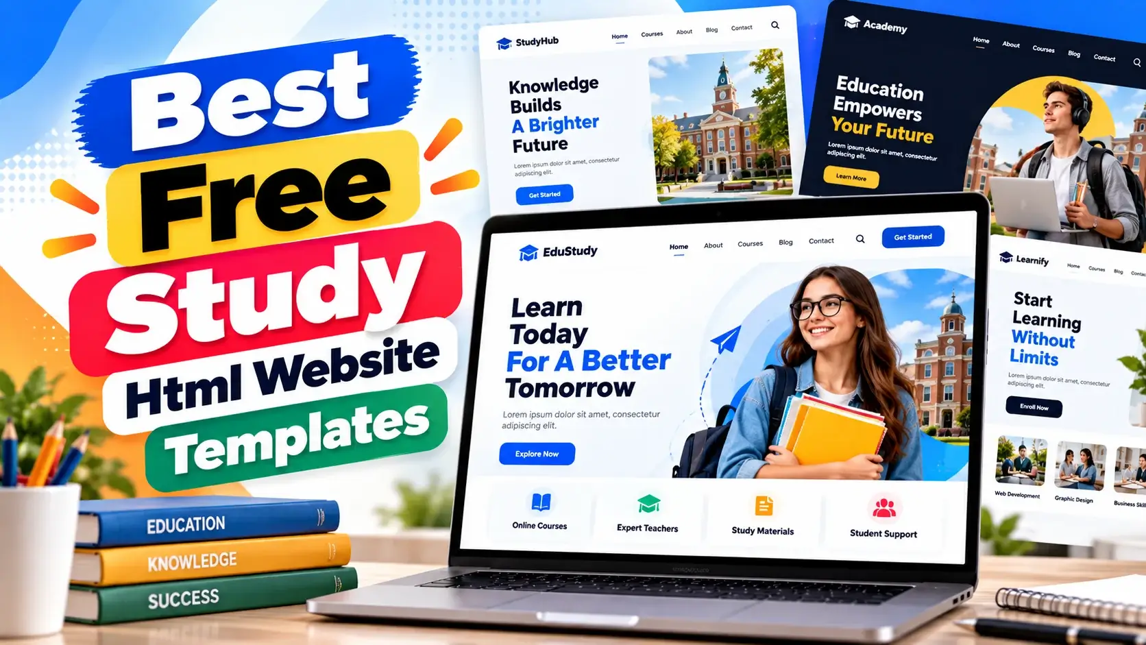 Best Free Study HTML Website Templates