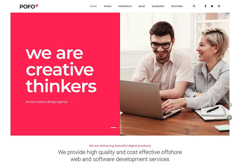Pofo Fast Loading HTML Website Template