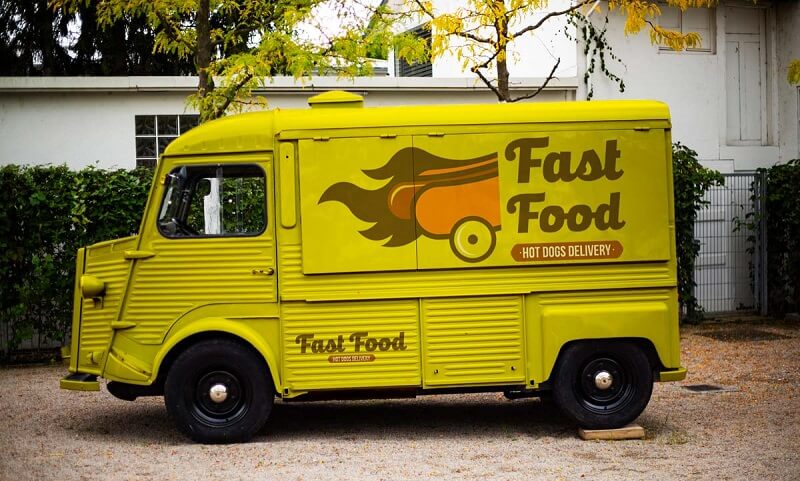 Vintage Food Truck Mockup