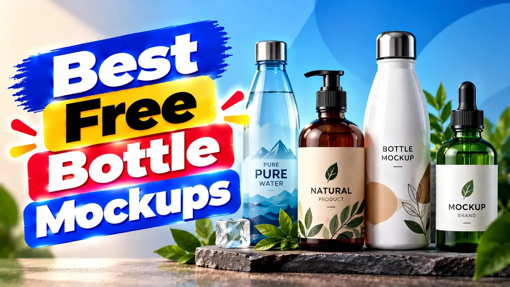 Best Free Bottle Mockups for Designers