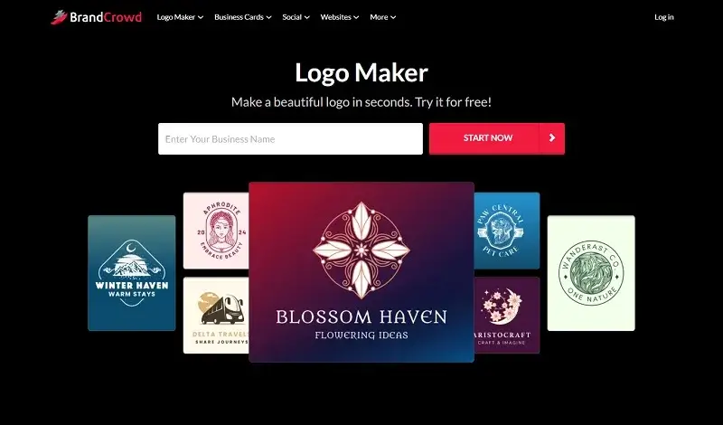 BrandCrowd Logo Maker: Free Online Logo Designing Websites