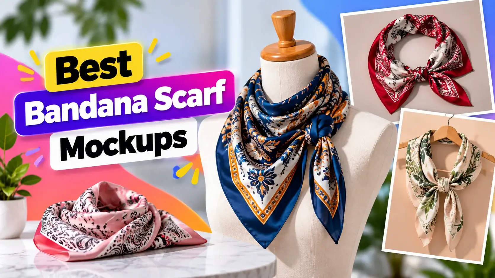 Best Bandana Scarf Mockups for Creative Designs
