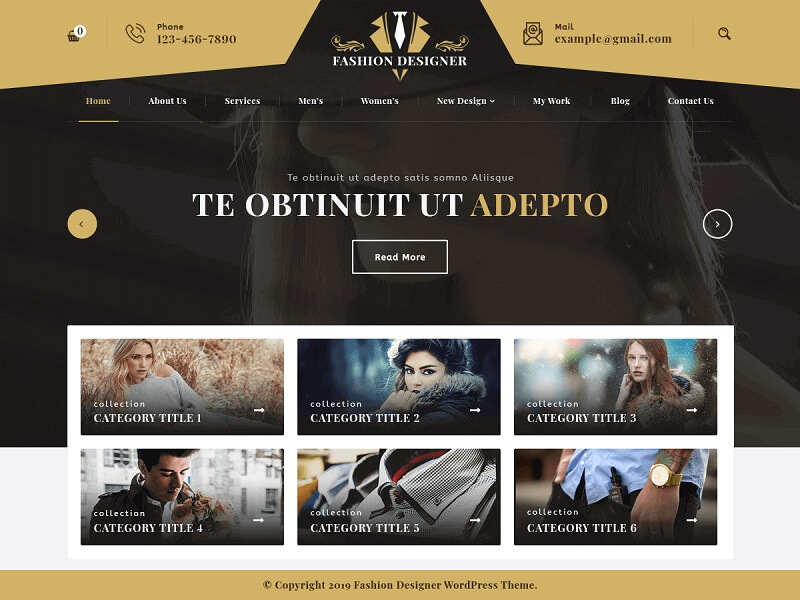 Fashion Designer: Free Fashion WordPress Themes