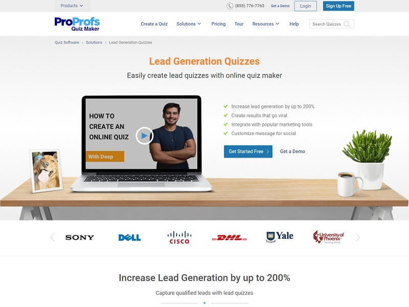 ProProfs Lead Quiz Software