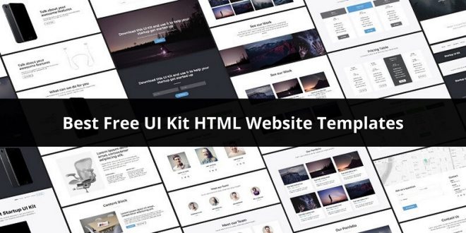 Free UI Kit HTML Website Templates