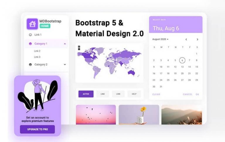 18 Best Free UI Kit HTML Website Templates | Free HTML Designs