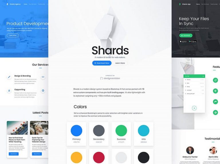 18 Best Free UI Kit HTML Website Templates | Free HTML Designs