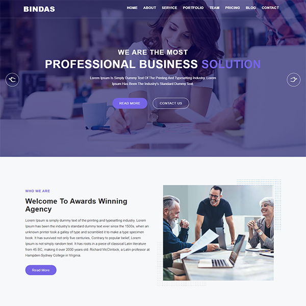 Consulting Business Website Template