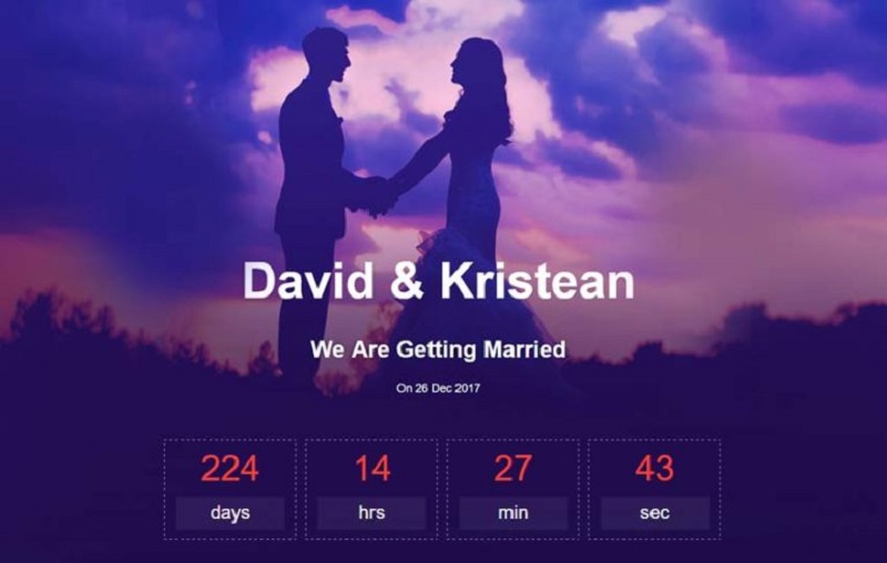 pretty wedding bootstrap website template