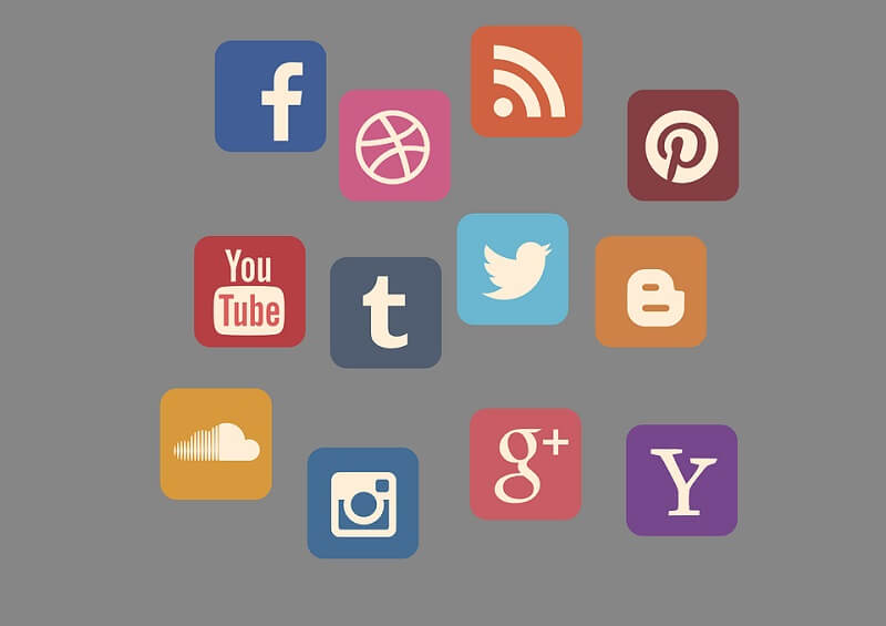 Icon Set Social Media Contact