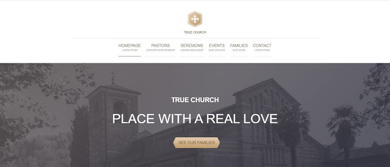 True Church Free HTML Template