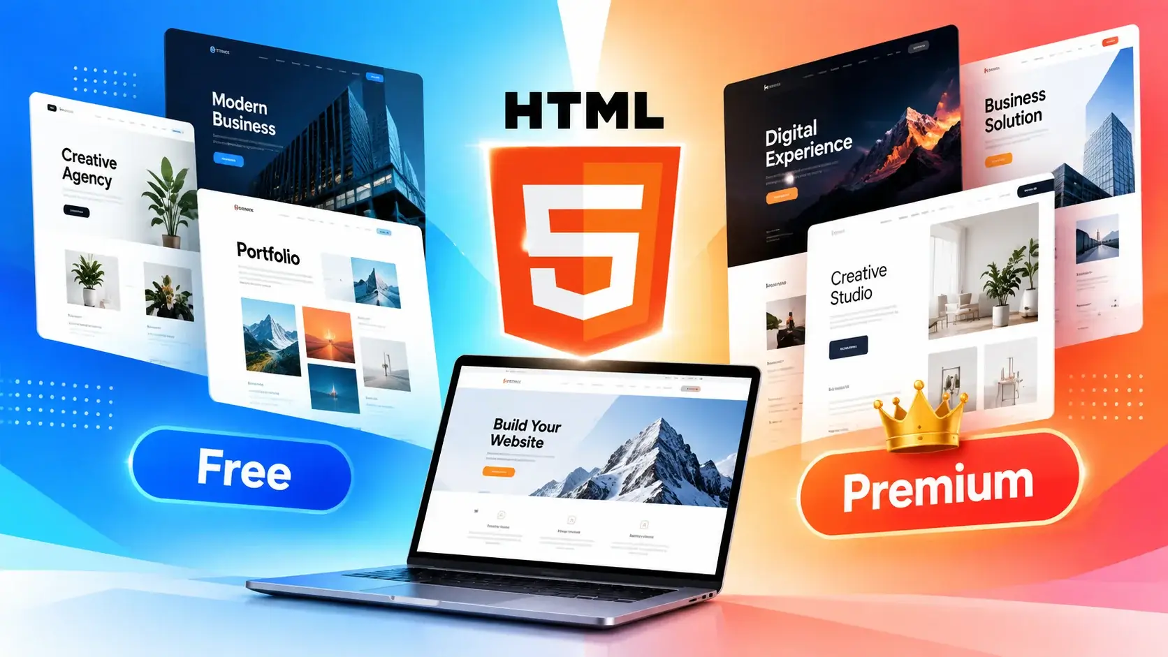 Best HTML5 Templates: Free & Premium Choices