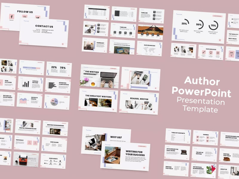 Author PowerPoint Presentation Template