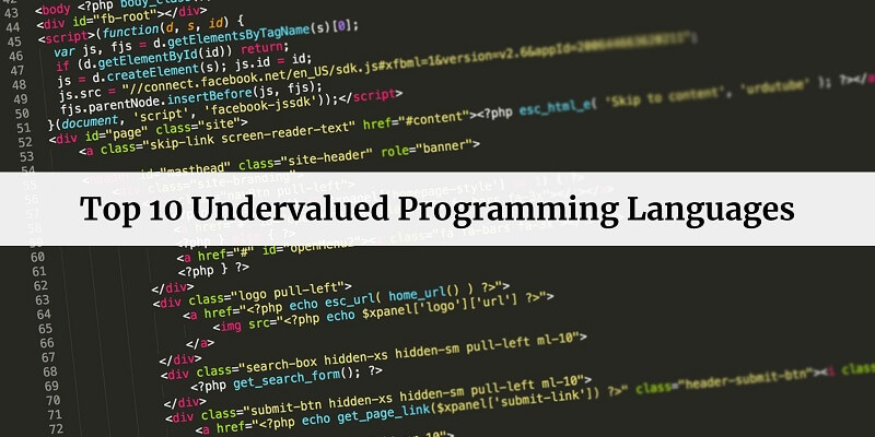 Top 10 Undervalued Programming Languages That Actually Pay Well Undervalued Programming Languages
