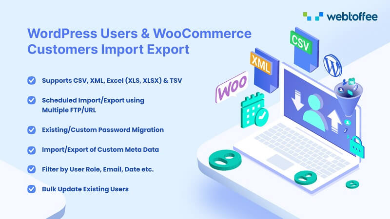 Import Export WordPress Users and WooCommerce Customers