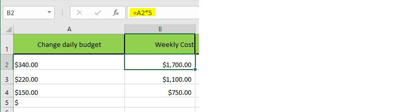 Weekly Cost