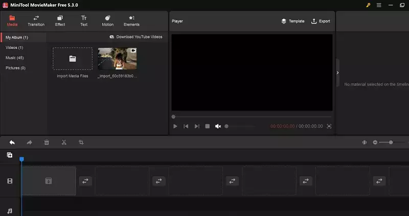 Import Video Files Into MiniTool MovieMaker