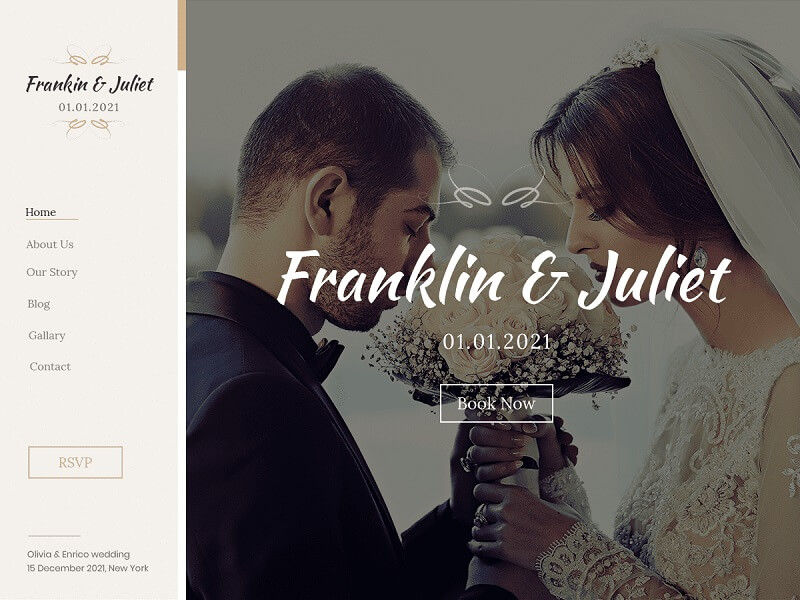 Classic Wedding WordPress Theme