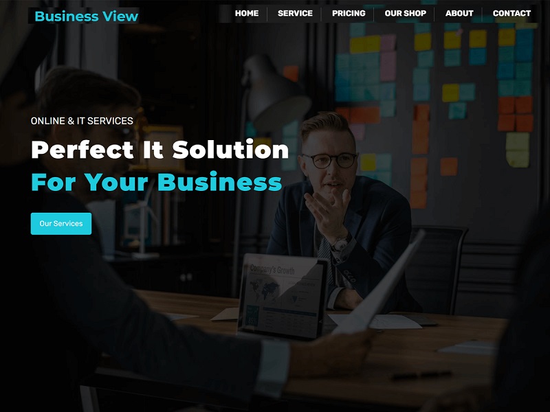Business View: Free WordPress Theme for Service Business
