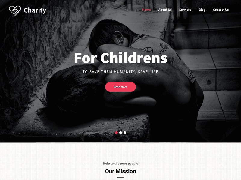 Pin Charity: Free Non Profit WordPress Themes
