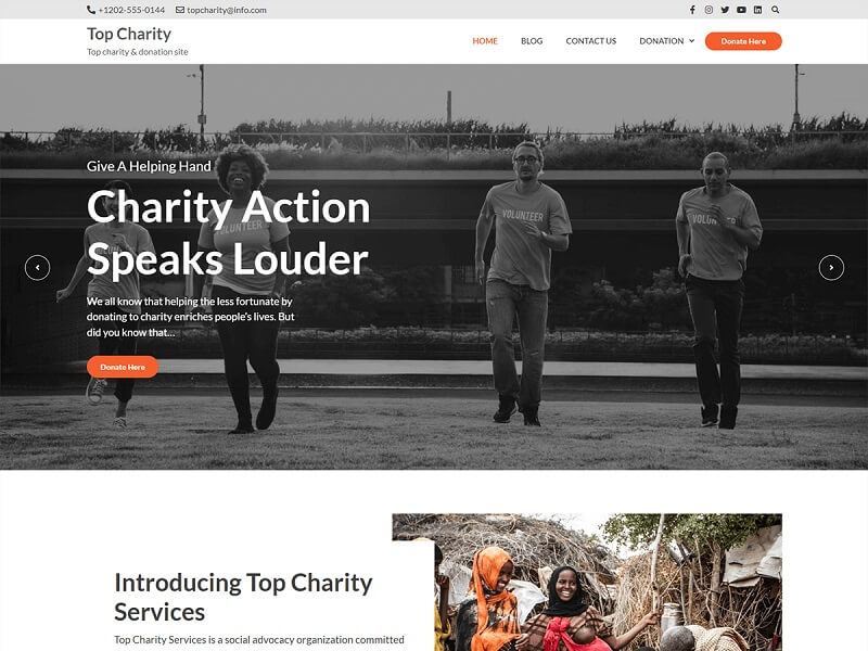 Top Charity: ngo wordpress themes