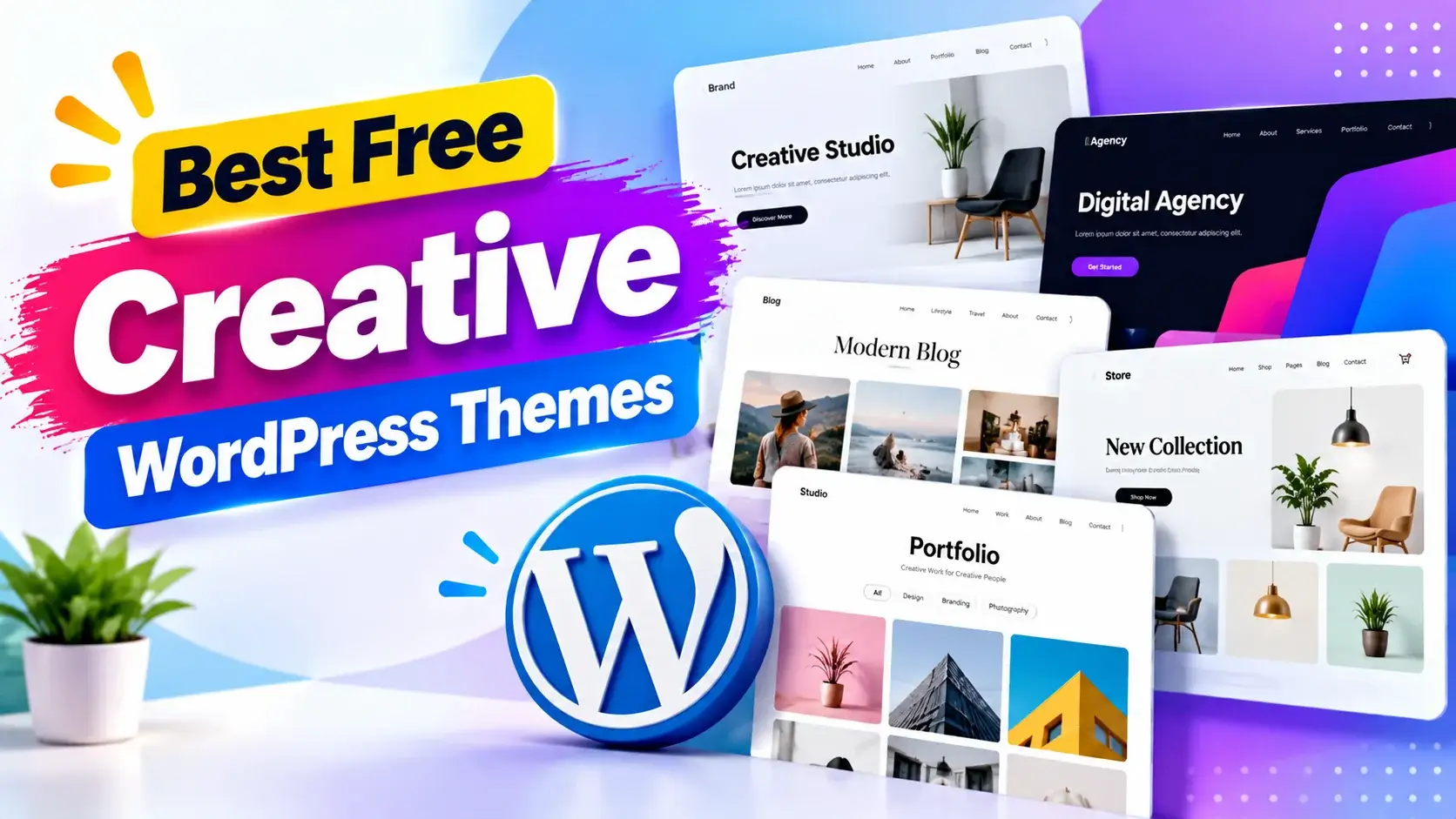 Best Free Creative WordPress Themes for Stunning Websites