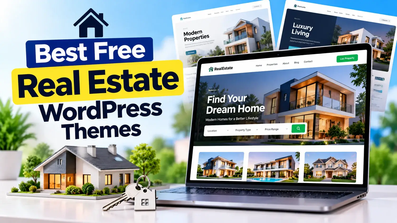 Best Free Real Estate WordPress Themes for Property Websites