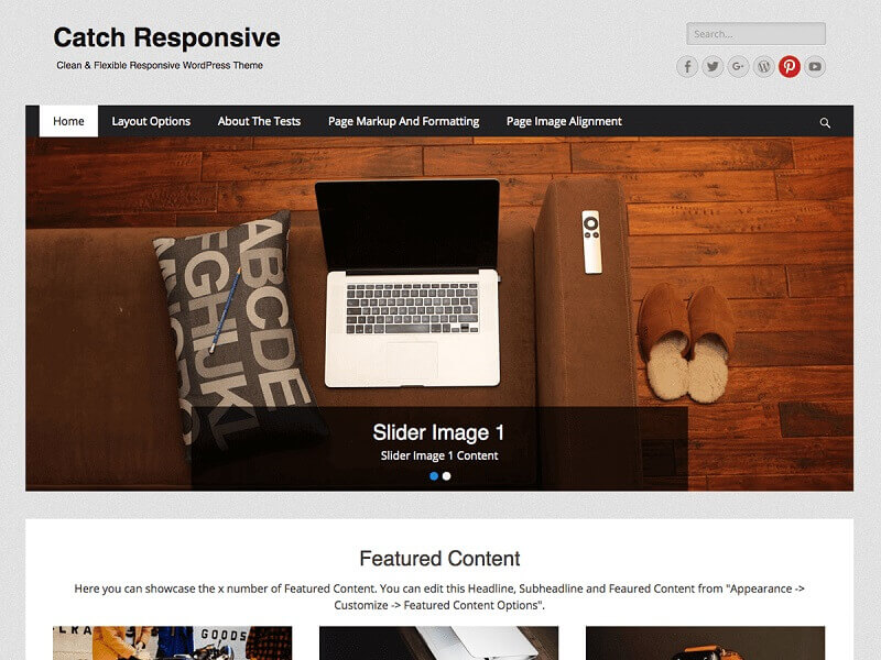 Catch Responsive: Fullscreen WordPress Theme