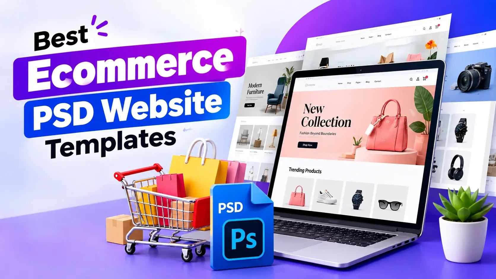 Best Ecommerce PSD Website Templates for Modern Online Stores