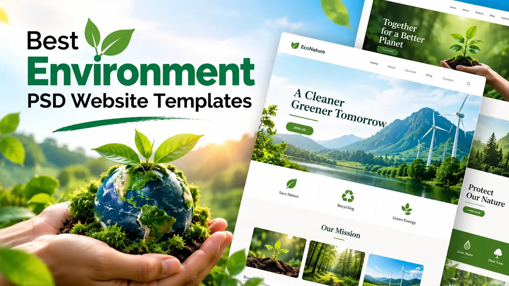 Best Environment PSD Website Templates