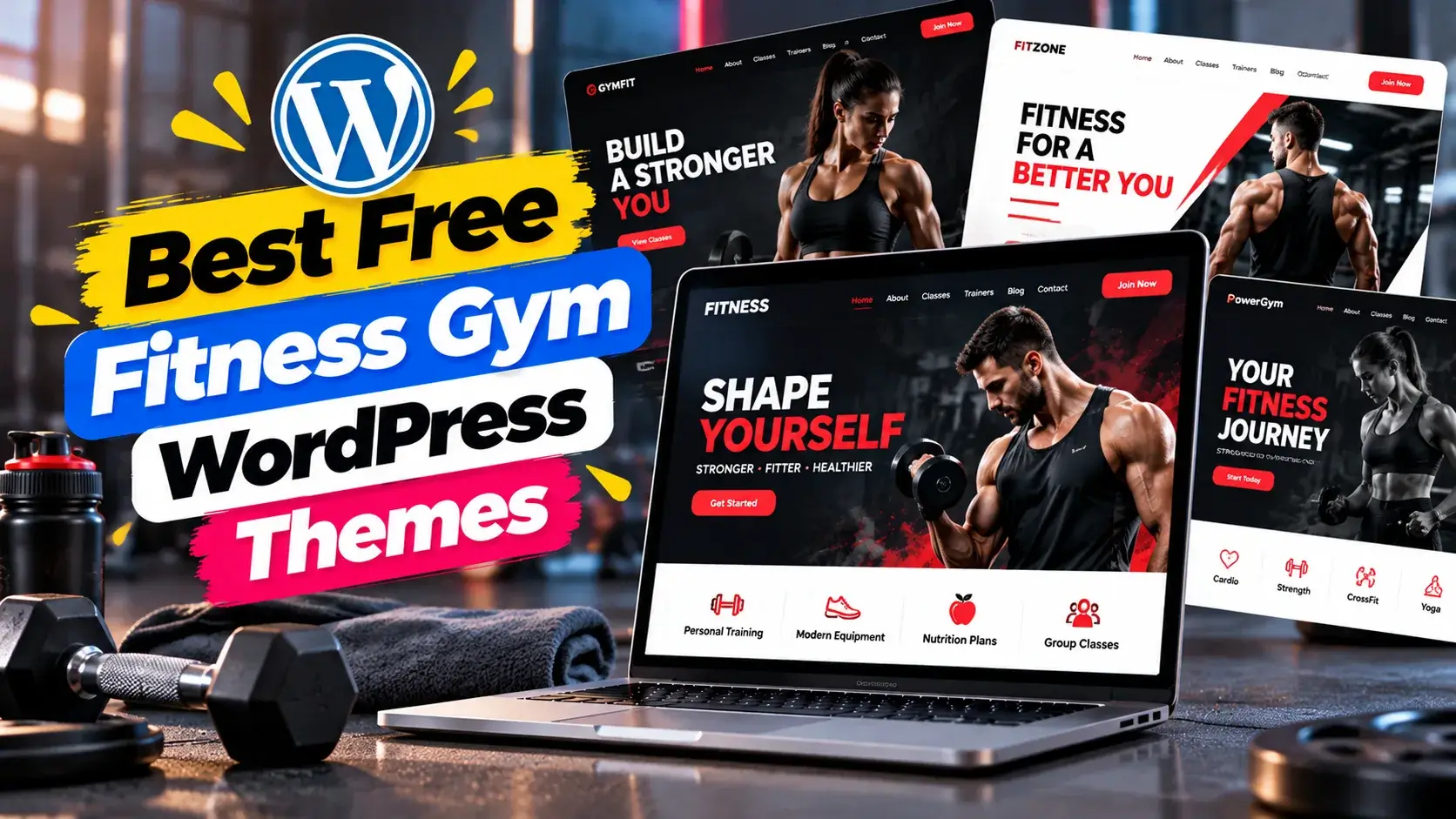 Best Free Fitness Gym WordPress Themes 2026