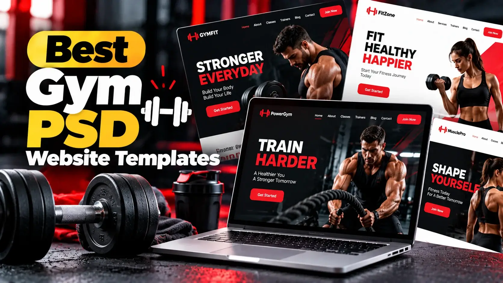 Best Gym PSD Website Templates
