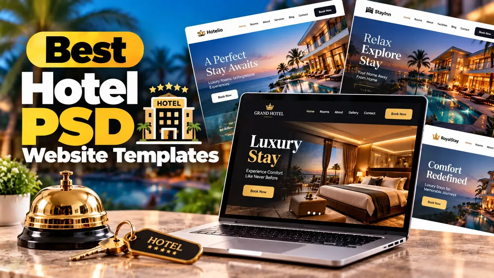 Best Hotel PSD Website Templates