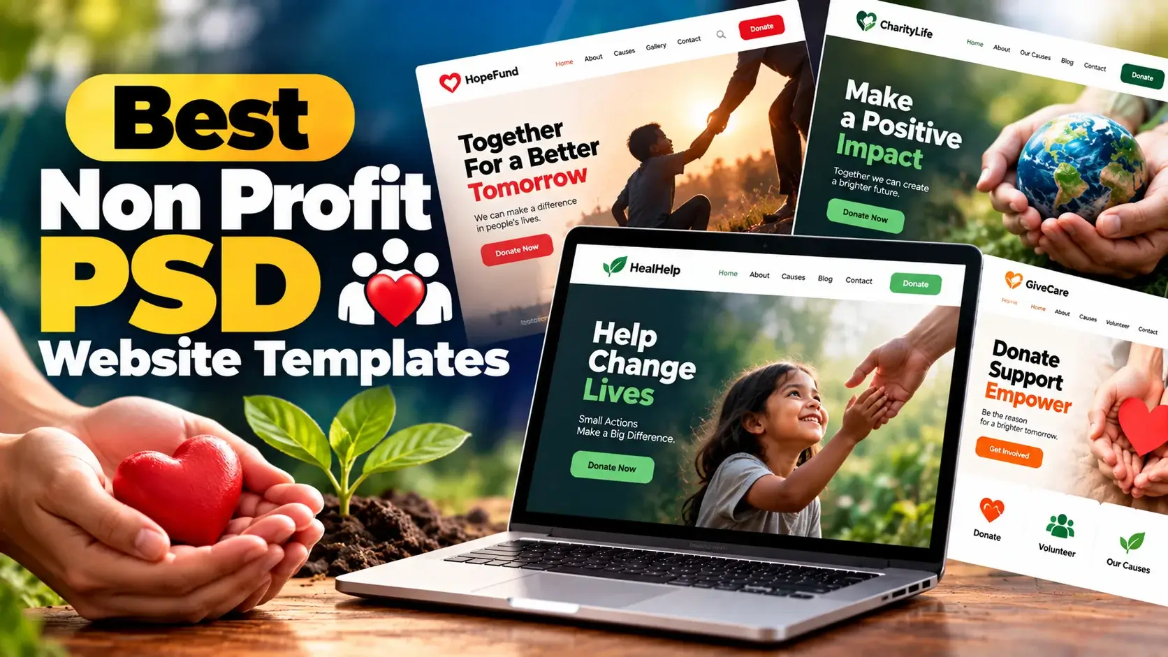 Best Non Profit PSD Website Templates