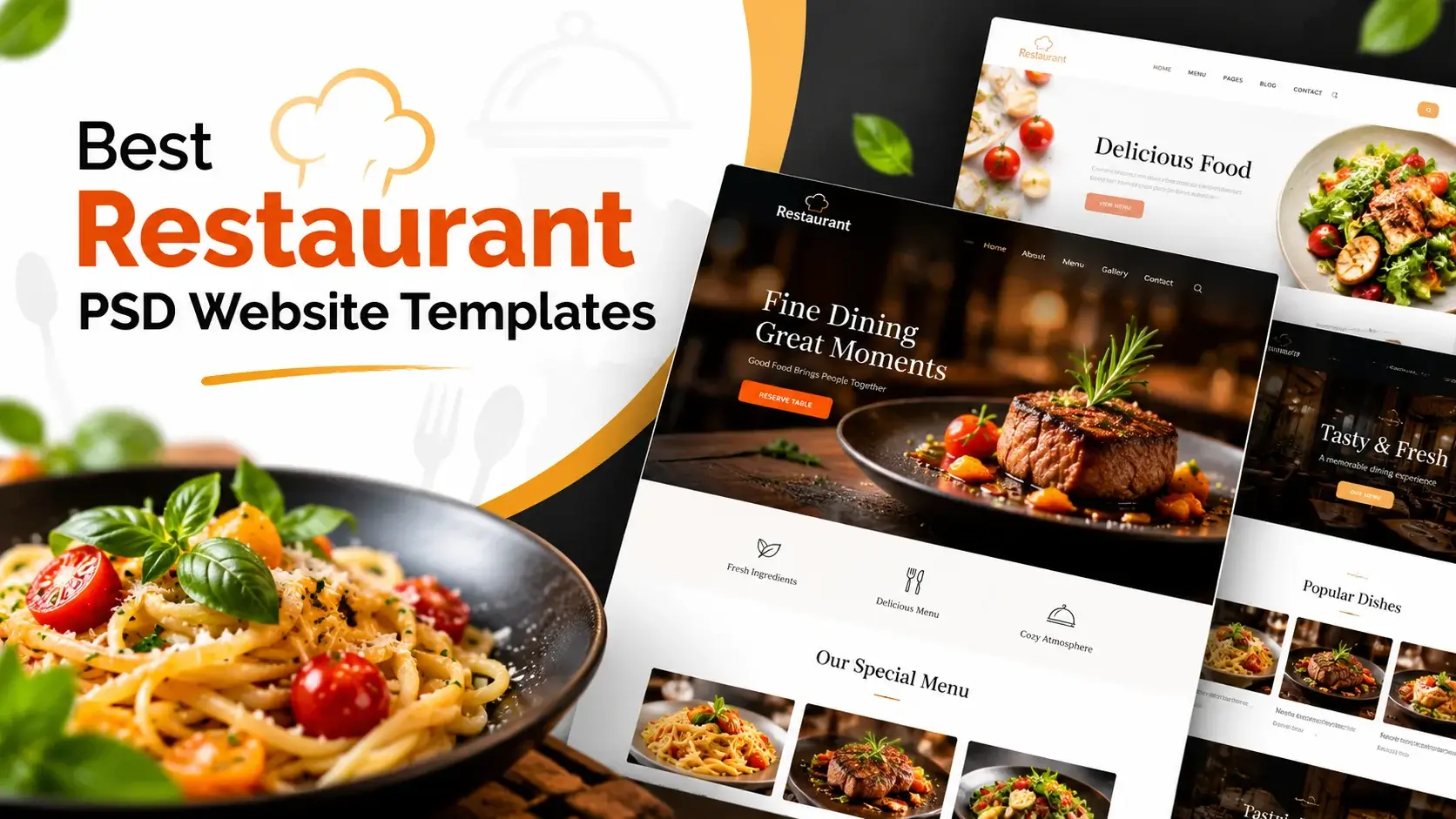 Best Restaurant PSD Website Templates