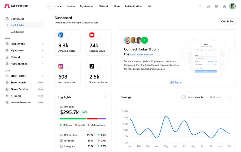 38 Best Bootstrap HTML Website Templates 2026 Metronic Bootstrap HTML Website Template